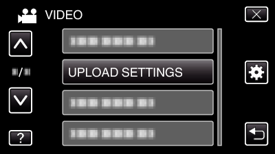 UPLOAD SETTINGS